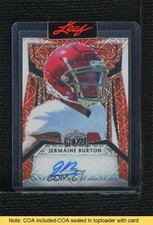 2023 Leaf Metal Portrait 1/1 Jermaine Burton #PA-JB1 Auto READ v1h