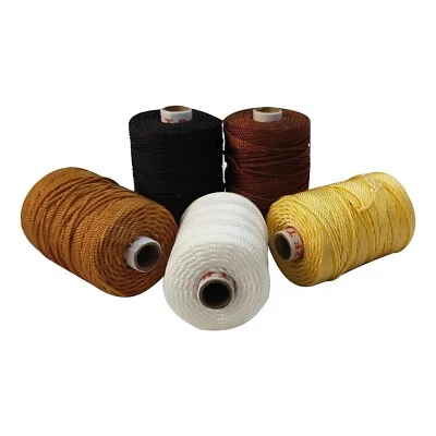 poly Silk Nylon  Leatherware Upholstery 3 Ply Twisted Tailoring Craft 5 Pcs US - Image 1 of 3