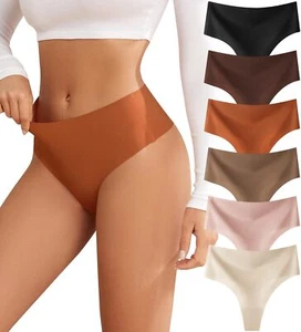 oshkang Thongs for Womens High Waisted Seamless for Women Underwear Sexy Brea... - Picture 1 of 6