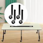 4Pcs Table Leg Extenders with Casters Metal Easy to Install Mobile Table Risers