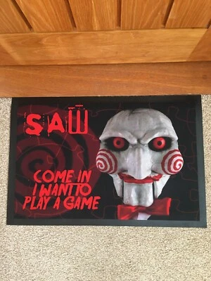 SAW Come In and Play - Door Mat - Movie - Horror - Halloween - Image 1 of 2