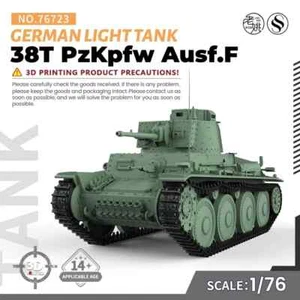 SSMODEL SS76723 1/76 20mm WarGamingMilitary German 38T PzKpfw Light Tank Ausf.F - Picture 1 of 5