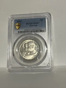1937 Antietam Silver Commemorative Half MS-67 PCGS! WHITE! HIGH GRADE! NO RES! - Picture 1 of 2