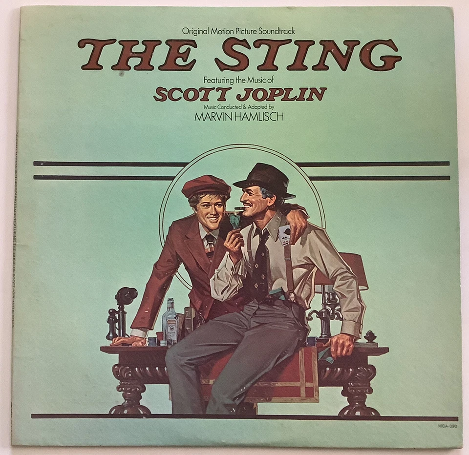 The Sting Original Motion Picture Soundtrack Vinyl LP MCA-390 1974 - Image 1 of 4