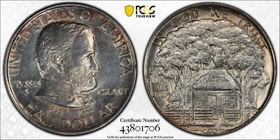 1922 Commemorative Silver Half Dollar - Grant - UNC Details PCGS - Image 1 of 4