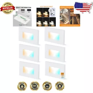Elegant 5 Color Temperature Dimmable LED Stair Lights - 120V Indoor/Outdoor - Picture 1 of 9