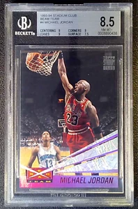 Michael Jordan 1993-94 Topps Stadium Club Beam Team BGS 8.5 NM-MT+ - Picture 1 of 2