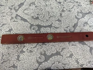 Vintage Carpenter Level Port Austin Tool Double Bubble 24" Wood Red Paint - Picture 1 of 3