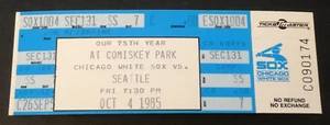 Tom Seaver HOF Win Game Full Mint Unused Ticket 1985 White Sox vs Seattle - Picture 1 of 2