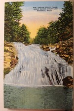 Great Smoky Mountains National Park Indian Creek Falls Postcard Old Vintage Card