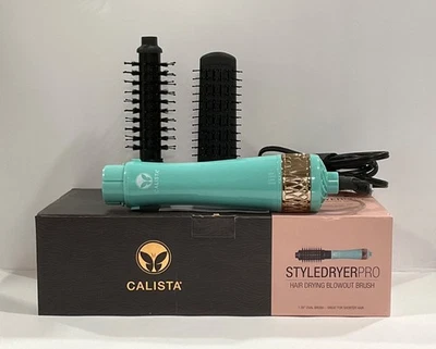 Calista StyleDryer Pro Hair Drying Blowout Brush Style Blue Agave  Choose size - Image 1 of 3