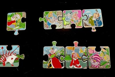 2016 Disney Pins Alice in Wonderland Character Connection LE Puzzle  Set - Image 1 of 4