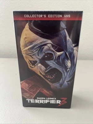 Damien Leone's Terrifier 3 Collectors Edition VHS (2024, Brand New) Horror Film - Image 1 of 3