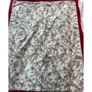 Dwell Studio Bird Floral Cream Beige Baby Blanket Nursery Decor - Picture 1 of 4