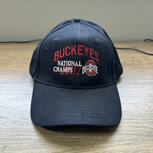 Ohio State Buckeyes 2002 National Champs Mütze Strapback Cobra schwarz Cap Y2K - Bild 1 von 7