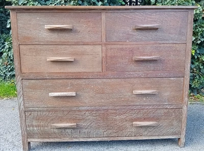 Large Heals Cotswold school chests of drawers two  sections - Image 1 of 4