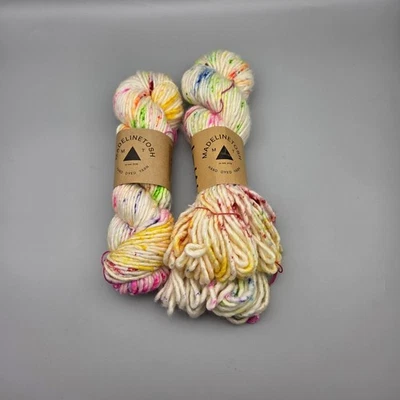 Madelinetosh Yarn Umbrella Sky 90 Yards Super Bulky 100% Merino Wool Lot Of 2 - Image 1 of 4