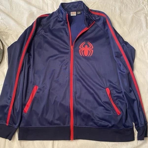 MARVEL SPIDERMAN TRACK JACKET FULL ZIP SIZE 2X - Picture 1 of 5