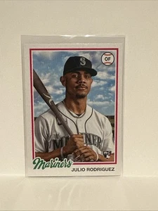 2022 Topps Archives - 1978 Topps Design Julio Rodriguez #115 (RC) - Foto 1 di 4
