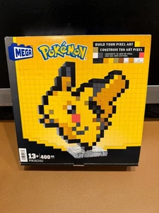 Mega HTH74 Pokémon Pikachu Pixel Art Kit - 400 Piezas SELLADO DE FÁBRICA - Imagen 1 de 3