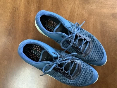 Zapatos laterales ECCO para mujer Biom azul malla blanca talla 10 Foto 1 de 4