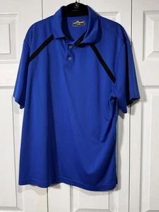 NEU LARGE GRAND SLAM X ROYALBLAU MIT SCHWARZEM AKZENT GOLFSHIRT! - Bild 1 von 3
