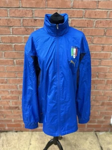 Puma blue Italy football Italia Lightweight Jacket Coat Full zip XL - Picture 1 of 11