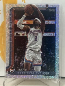 2025-26 Topps Basketball Shai Gilgeous-Alexander Sand Glitter Parallel Thunder - Picture 1 of 2