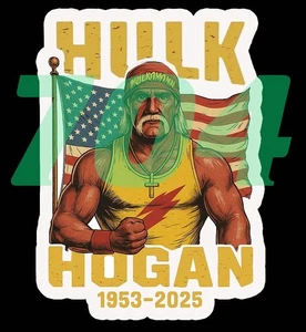 RIP Hulk Hogan Hulkster sticker wrestling weatherproof bumper vinyl decal - Picture 1 of 1