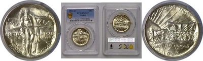 1933-D Oregon Trail Commemorative Half Dollar   PCGS MS-67 - Image 1 of 3