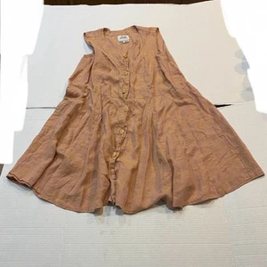 Vestido pequeño vintage de lino de Jeanne Engelhart para mujer usado en excelente estado - Imagen 1 de 4