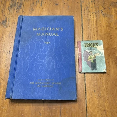 1933 Magicians Manual ILL. HC Magicians League Of America Plus Bonus Tricks Book - Image 1 of 4