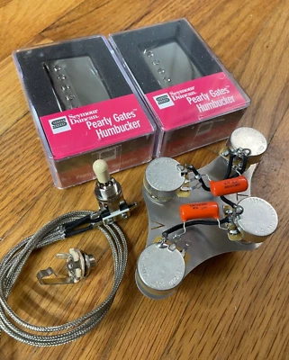 Seymour Duncan Pearly Gates Humbucker Pickups Nickel 50's Les Paul Wiring CTS - Image 1 of 4