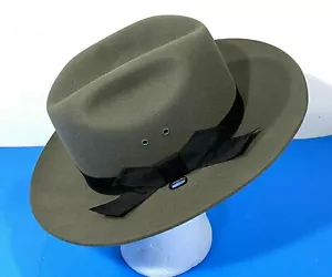 NUEVO SOMBRERO DE FIELTRO ESTILO STRATTON TROOPER F38 GRIS GRAFITO 6 1/2 LARGO OVALADO - Imagen 1 de 5