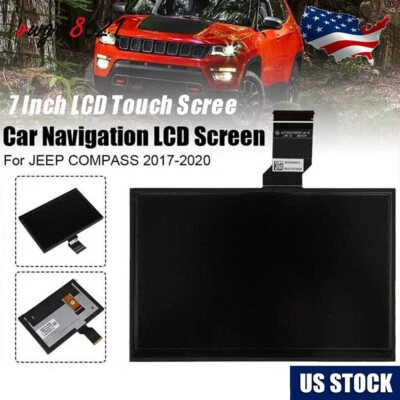 Pantalla táctil LCD de 7" para Jeep Compass 2017-2020 radio navegación reemplazo Foto 1 de 4