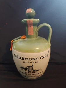 Tullamore Dew Uisge Baugh Irish Whiskey Jug Decanter Stoneware Dublin Ireland - Picture 1 of 5