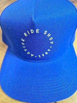 Gorra de béisbol azul Active Ride Shop gorra con cierre a presión nueva sin etiquetas OSFM Foto 1 de 4