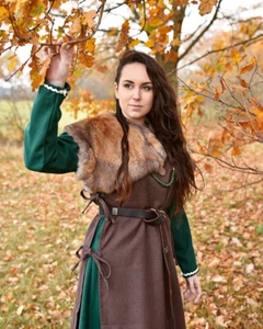 Ormhild Schürzenkleid braun - Imagen 1 de 7