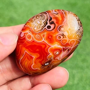 35g Natural Exquisite Totem Pattern Eye Silk Banded Lace Agate Crystal Specimen - Picture 1 of 10