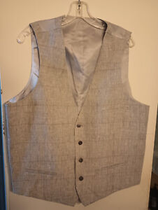 Bar III Men Suit Vest XL - NEW w/o Tags - Gray, Slim Fit
