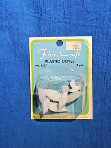 Vintage Faser Basteltauben 3 Stück - Bild 1 von 4