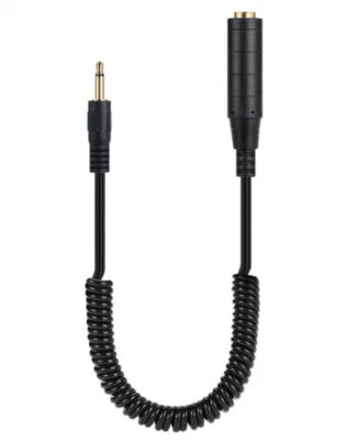 3.5mm Mono to 6.35mm Stereo Hifi Coiled Audio Extension Cable | Male to Female - Image 1 of 4