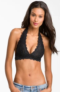 Nuevo con etiquetas Free People Sujetador - Sujetador Halter de Encaje Galloon - Imagen 1 de 87