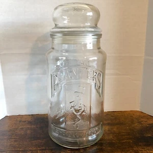 VTG Planters Mr Peanut Glass Jar 75th Anniversary Mr Peanut Glass Jar w/Lid 1981 - Picture 1 of 7