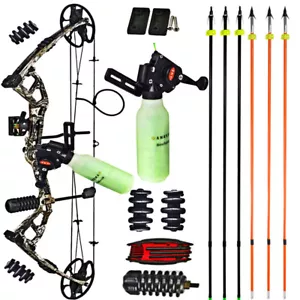 Archery Compound Bow Fishing Kit 0-70lb Fishing Arrow Right Hand Hunting Shoot - Picture 1 of 17