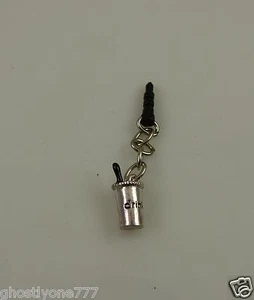 Teléfono Celular Bebida Café Helado Tono Plateado o Ajuste Ipad Charm Tapa para los Oídos Tapón Antipolvo  - Imagen 1 de 3
