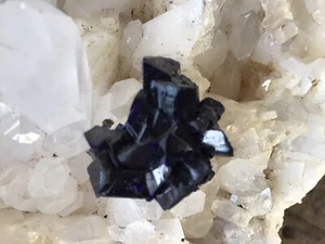 Azurite Crystal, Kerrouchene, Kenifra, Morocco - Picture 1 of 12