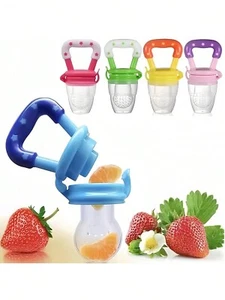 Baby Fruit Feeder Pacifier Silicone Infant Teething Feeding Toy - Picture 1 of 10