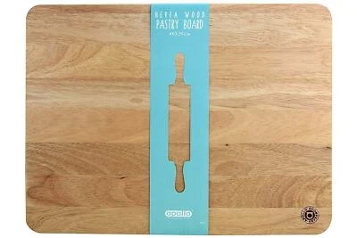 Wooden Cutting Board Meat Bread Pastry Hevea Wood Food Chopping Serving Board - Image 1 of 2