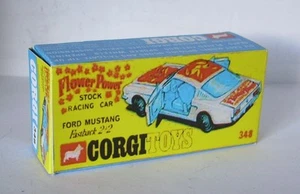 Repro Box Corgi Nr.348 Ford Mustang Flower Power - Imagen 1 de 1